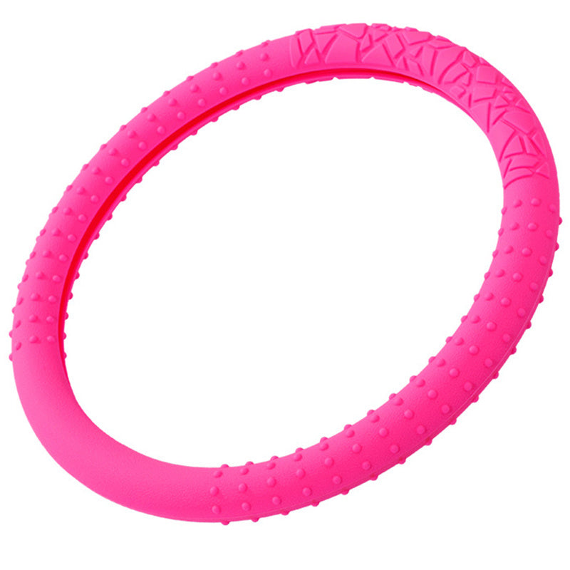 Car Anti-skid Wear-resistant Geometric Pattern Silicone Steering Wheel Cover