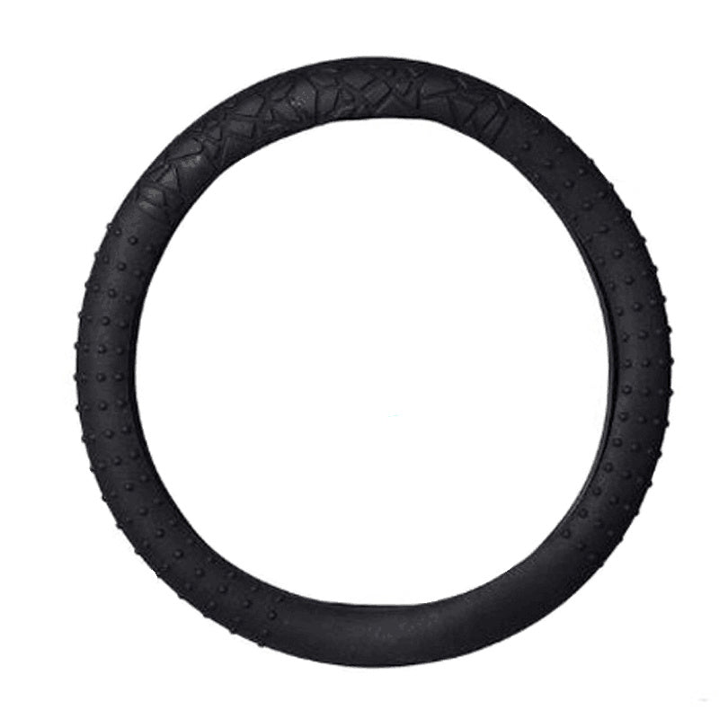 Car Anti-skid Wear-resistant Geometric Pattern Silicone Steering Wheel Cover