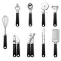 New Creative Concave-Convex Plastic Handle Kitchen Gadget Set