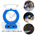 Desk Cooling Fan Adjustable LED Lamp Baby Stroller Fan